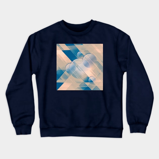 Blue pattern Crewneck Sweatshirt by Graph'Contact